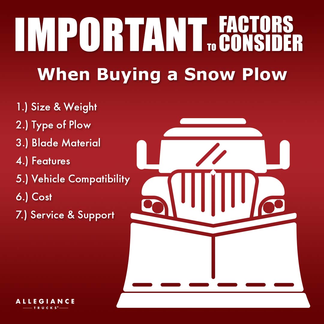 important factors to consider when buying a snow plow