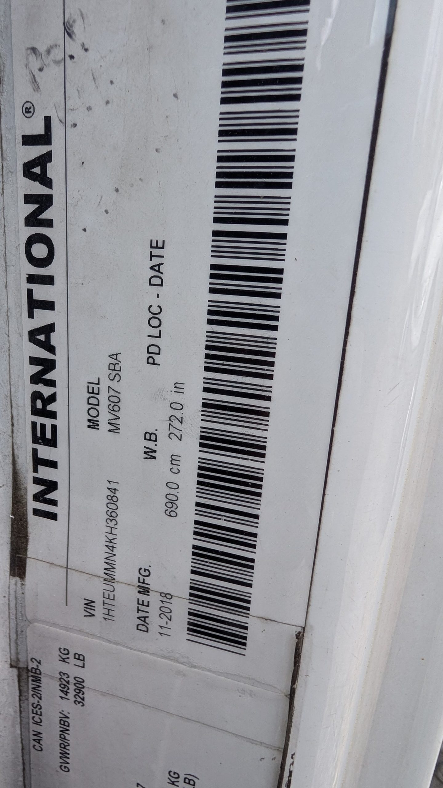 2019 INTERNATIONAL MV - image 4 of 6
